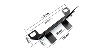 Geevorks Universal Isofix Adapter Bracket Steel Latch for ISOFIX Belt Connector Car Seat Anchor Fixing Kit Seat Belt Support Latch - Universal Car Seat Anchor Kit for ISOFIX Belt Connector