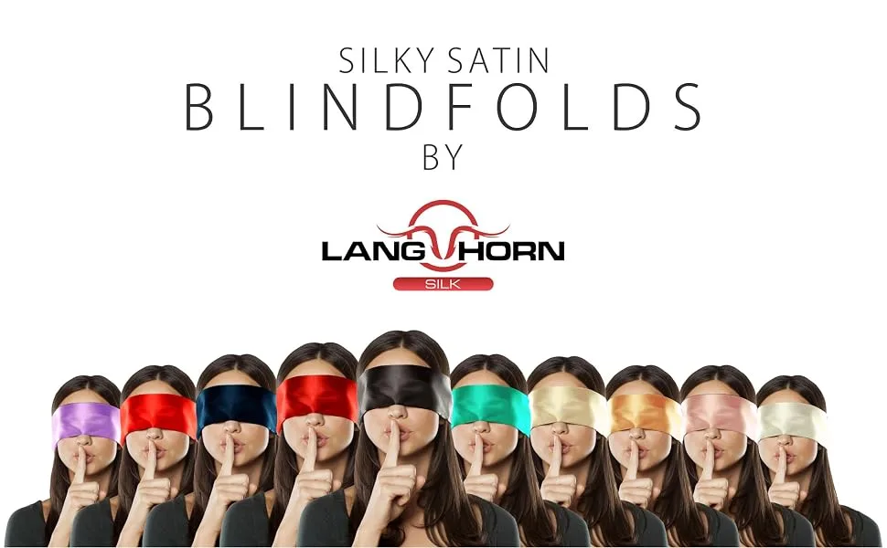 2 pcs Silk Satin Blindfold Eye mask for Sleeping 155cm / 62 Silk Eye Covers Satin Sleep mask (Black+Purple) - blindfold