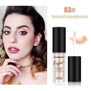 Pakivs 3 Colors Sparkling Eye Shadow Set Long Lasting Highlighter for Face Body Liquid Highlighter Makeup - Body Liquid Highlighter