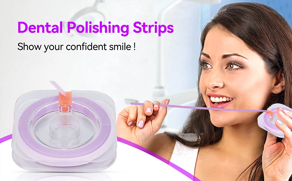 Dental Polishing Strips 50um Thickness Tooth File Teeth Abrasive Finishing Strips Oral Care Deep Teeth Cleaning Tool - product information 1