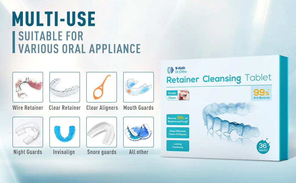 Y-kelin Orthodontic Retainer Cleansing Tablet 36 Tablet (36 tabs) - product information 2