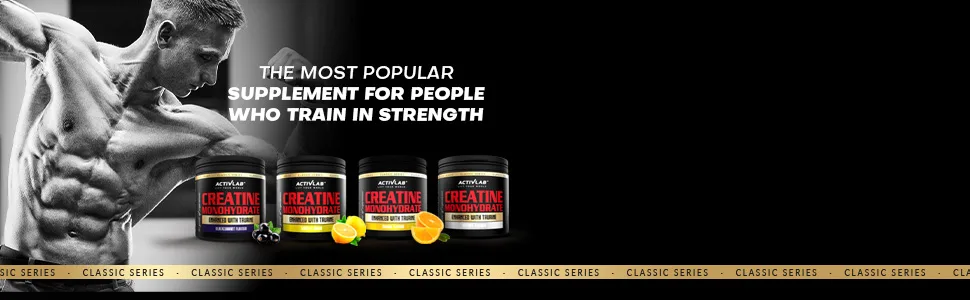 Activlab Creatine Monohydrate | Jar 300g | 50 Servings | Natural Flavor | Contains Taurine | Increasing Strength | Powder | 3X lab Tested - CREATINE MONOHYDRATE CLASSIC SERIES footer