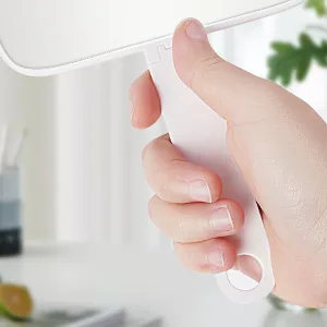 OSDUE Portable Travel Makeup Mirror Compact Mirror and Hand Mirror Dual Purpose with Comfy Handle for Barber Shops Dental Offices and Make Up Application (Square-shaped) - product information 3