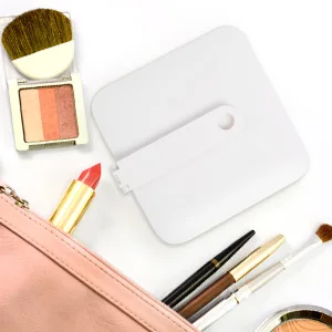 OSDUE Portable Travel Makeup Mirror Compact Mirror and Hand Mirror Dual Purpose with Comfy Handle for Barber Shops Dental Offices and Make Up Application (Square-shaped) - product information 4