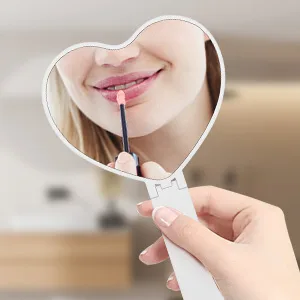 OSDUE Portable Travel Makeup Mirror Compact Mirror and Hand Mirror Dual Purpose with Comfy Handle for Barber Shops Dental Offices and Make Up Application (Square-shaped) - product information 7