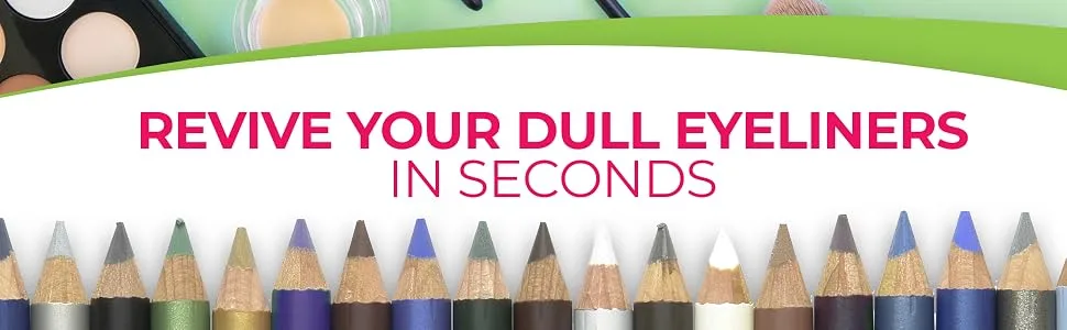 2pk Eyeliner Sharpener | 2 Holes Makeup Sharpener for Big & Small Sized Eye Pencil Sharpeners | Eyeliner Pencil Sharpener Eyebrow Pencil Sharpener Lip Liner Sharpener | Dual Make Up Pencil Sharpener - eyeliner sharpener makeup make up sharpeners double duo holes big small pencil eyebrow brow