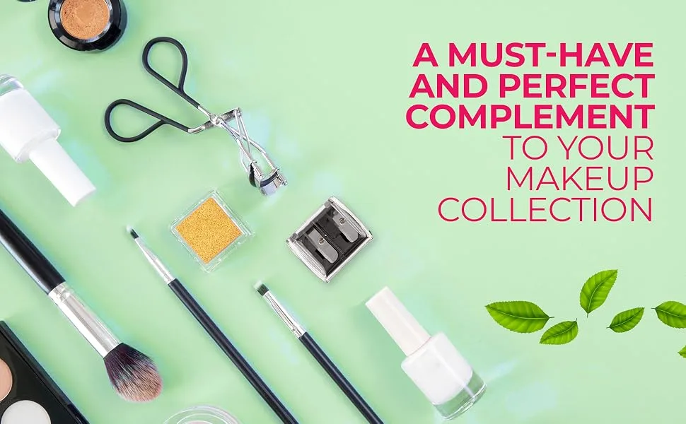 2pk Eyeliner Sharpener | 2 Holes Makeup Sharpener for Big & Small Sized Eye Pencil Sharpeners | Eyeliner Pencil Sharpener Eyebrow Pencil Sharpener Lip Liner Sharpener | Dual Make Up Pencil Sharpener - lip eye liner size cosmetic pack dual beauty pen face sharp kit girls women girl woman sharpener
