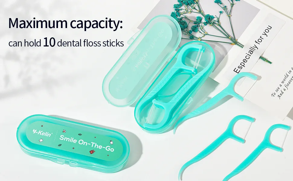 Y-Kelin Dental Floss-150 Pcs Dental Floss Toothpick with Storage Box Teeth Stick Tooth Picks Floss Picks Teeth Cleaning - product information 2