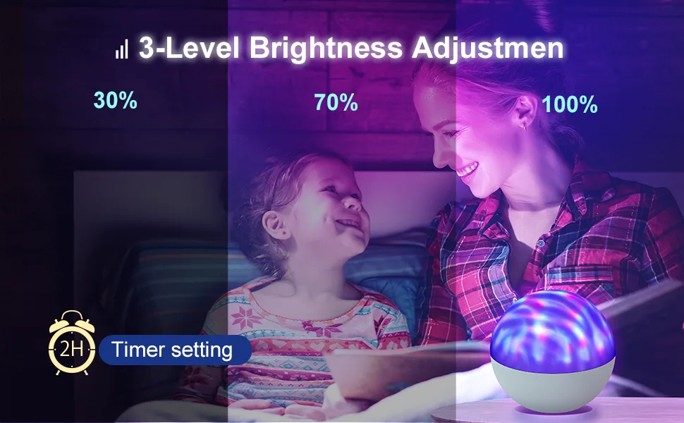 Galaxy Projector for Bedroom Star Projector Night Light for Kids with White Noise and Bluetooth Music Speaker Aurora Projector Remote Control & Timing Sky Starry Projector Party Home - adjustable brightness night light