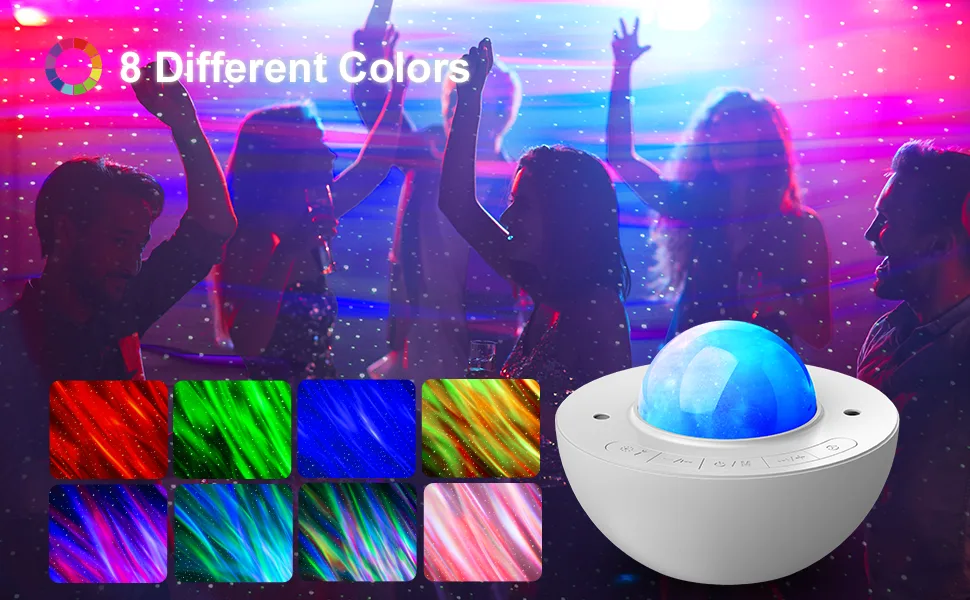 Galaxy Projector for Bedroom Star Projector Night Light for Kids with White Noise and Bluetooth Music Speaker Aurora Projector Remote Control & Timing Sky Starry Projector Party Home - star projector
