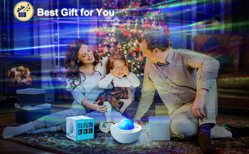 Galaxy Projector for Bedroom Star Projector Night Light for Kids with White Noise and Bluetooth Music Speaker Aurora Projector Remote Control & Timing Sky Starry Projector Party Home - star projector