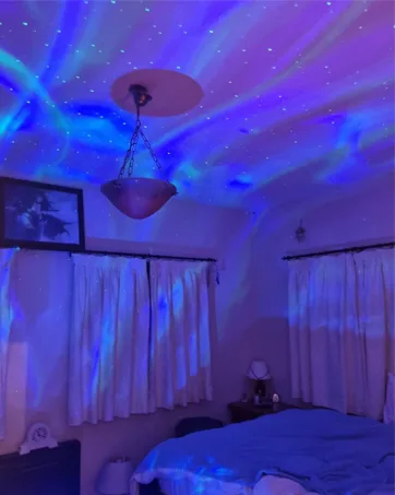 Galaxy Projector for Bedroom Star Projector Night Light for Kids with White Noise and Bluetooth Music Speaker Aurora Projector Remote Control & Timing Sky Starry Projector Party Home - Star projector