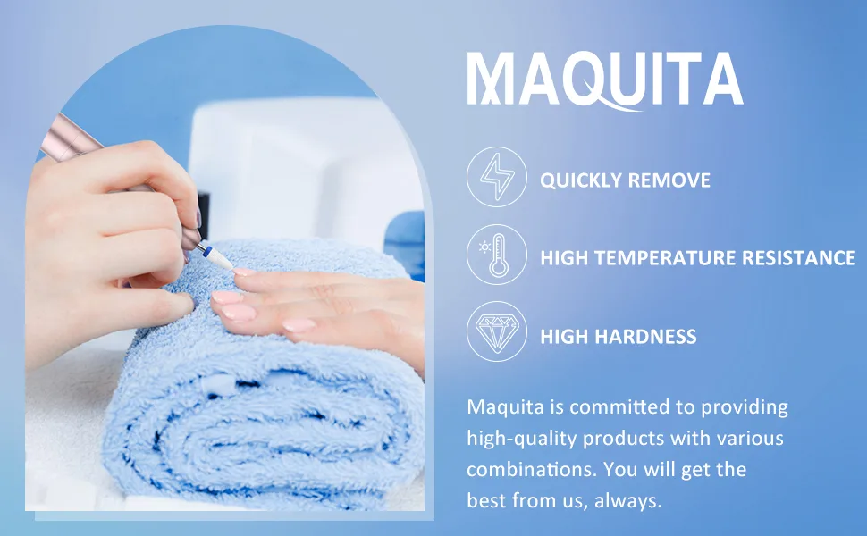 MAQUITA 24pcs Nail Drill Bits Professional Ceramic Tungsten Alloy Nail Drill Bits Gel Nails Accessories Remove Gel Acrylic Cuticle Cutter Bits for Manicure Pedicure - product information 5