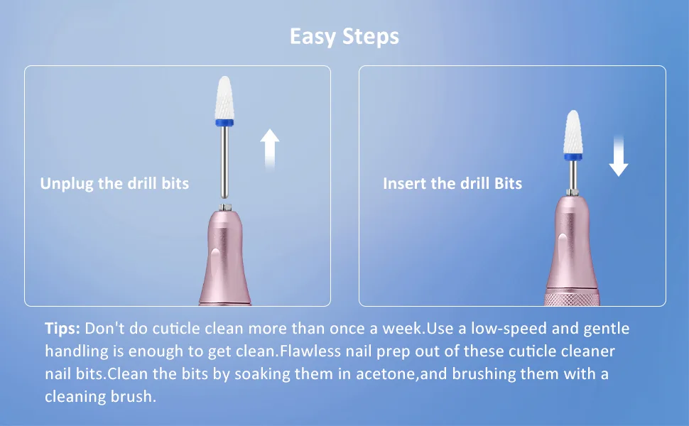 MAQUITA 24pcs Nail Drill Bits Professional Ceramic Tungsten Alloy Nail Drill Bits Gel Nails Accessories Remove Gel Acrylic Cuticle Cutter Bits for Manicure Pedicure - product information 6