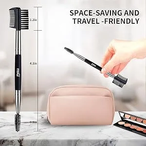 MSQ 3pcs Eyebrow Eyelash Shaper Eyelash Comb Eyebrow Brush 3-in-1 Multifunction for Separating Lashes Eliminating Mascara Clumps and Brow Groomer + Lash Comb Multitasker Black - product information 5