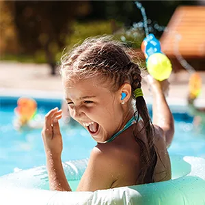 NECTUR 7 Pair Reusable Ear Plugs for Sleeping 22 DB NRR Noise Cancelling Soft Silicone Earbuds Waterproof & Wax Moldable Earplugs for Ease in Work Concerts Swimming & Mowing (Light Blue) - ear plugs for swimming