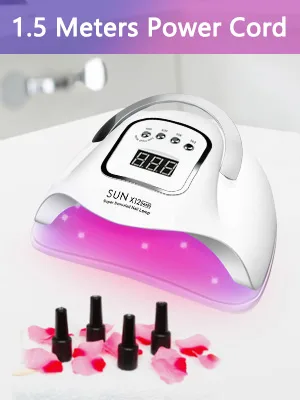 BEENLE Upgraded UV LED Nail Lamp 280W Fast Nail Dryer Nail Curing Light with 66 Led Beads Portable Handle Nail Dryer | 4 Timer Setting | Larger Space | Infrared Auto Sensor | Red Light - product information 2