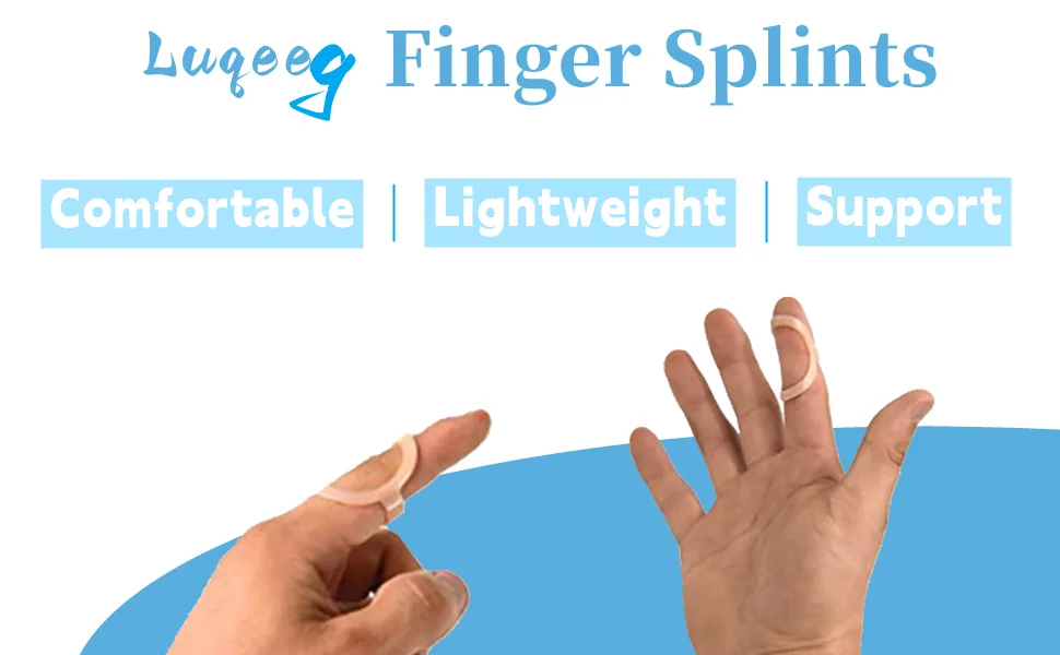 3Pcs Finger Splint Comfort Oval Finger Protector Sizes 6 7 8 Convenient Plastic Finger Support Brace for Trigger Finger Arthritis Thumb and Other Finger Soreness - product information 1