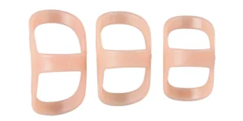 3Pcs Finger Splint Comfort Oval Finger Protector Sizes 6 7 8 Convenient Plastic Finger Support Brace for Trigger Finger Arthritis Thumb and Other Finger Soreness - product information 3