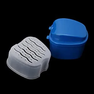 Denture Bath Box Orthodontic Teeth Retention Box Plastic Denture Bath Box Denture Cleaning kit Container Soaking Denture Bath Box for Storage Soaking Denture Cleaning Cartridge Filter 1 (Dark Blue) - product information 7