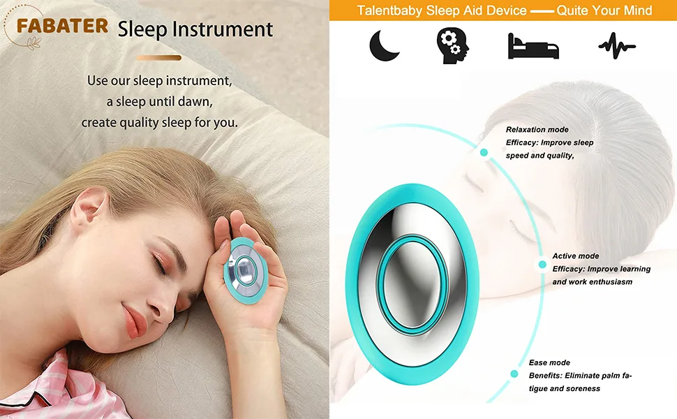 Sleep Aid Device Handheld Microcurrent Sleep Device Rechargeable Sleeping Aid for Adult Insomnia Holding Sleep Aid Instrument for Adults Relief Anxiety Pressure Improve Sleep - product information 2