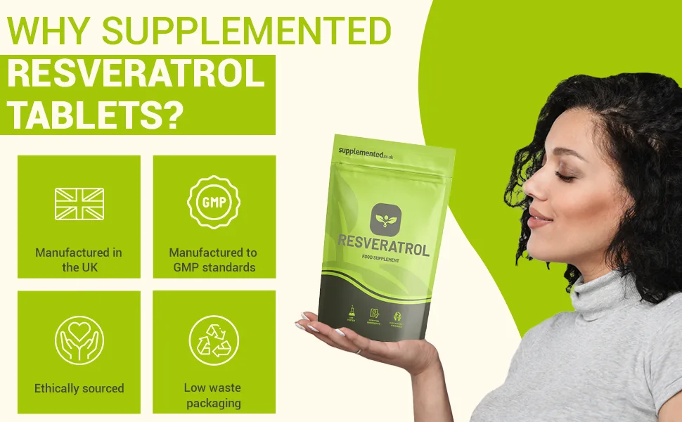 Resveratrol 1000mg 180 Vegan Tablets - Resveratrol