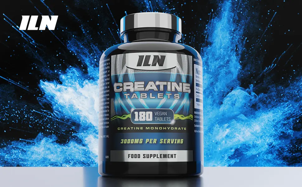 Iron Labs Nutrition Creatine Tablets 3000mg - 180 Vegan Tablets - Creatine Monohydrate - 1 Month Supply - 180 Creatine Monohydrate Tablets (Creatine Capsules) - creatine nutritional supplements