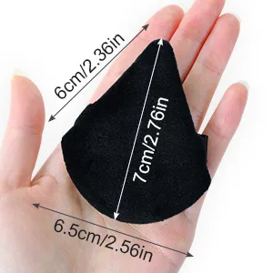 Sularpek Powder Puffs 6 pcs Triangle Makeup Puff with Strap Soft & Reusable Foundation Sponge Cosmetic Puff for Pressed Powder Dry Makeup Wet Makeup (Black) 6Black - product information 2