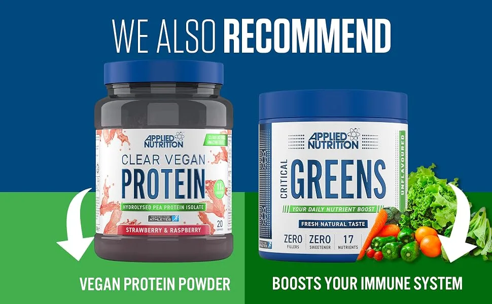 Applied Nutrition Critical Plant Protein - Vegan Protein Powder Plant Based Supplement (450g - 15 Servings) (Chocolate) - Vegan suggestions