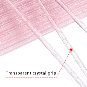 GCQQ 400Pcs Disposable Micro Brushes Lightweight Micro Applicator Brushes Crystal Black Micro Brushes Disposable Micro Lash Applicator for Cleanning or Make-up (Crystal Black) Crystal Black 400PCS - Micro Brush Applicator
