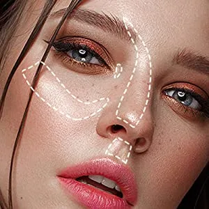 Go Ho Liquid Highlighter Wand Cream Highlighter Makeup Stick with Cushion Applicator Smooth Natural Finish Blendable Glowing Face Illuminator Makeup #05 Highlighter - Bronzer Rose #05 Bronzer Rose Highlighter Wand - Liquid Contour Beauty Wand