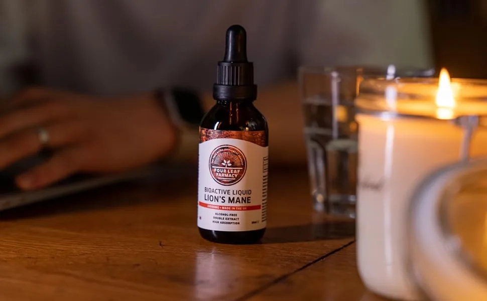 Lions Mane Supplement - High Strength Liquid Lions Mane 24000mg - Made in UK - Pure Alcohol Free - lifestyle