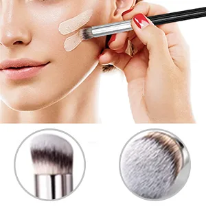 3 Pcs Makeup Brushes Foundation Brush Face Brush Concealer Brushs Make Up Brushes Kit Flawless for Blending Liquid Cream and Powder Buffing Stippling - product information 7
