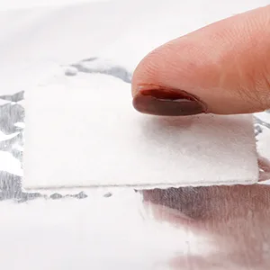 G2PLUS Gel Nail Remover Foils - 100PCS Nail Foil Removal Wraps - Nail Foils Wraps with Pad for Gel Nails Remover Silver - Foil Nail Wraps Remover with Pad