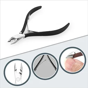 Cuticle Nipper with Cuticle Pusher-Professional Grade Stainless Steel Cuticle Remover & Cutter-Durable Manicure and Pedicure Tool (Green) - Perfect Jaw Design