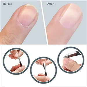 Cuticle Nipper with Cuticle Pusher-Professional Grade Stainless Steel Cuticle Remover & Cutter-Durable Manicure and Pedicure Tool (Black) - Unique Spring Design
