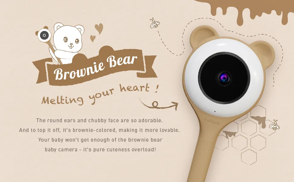 Lollipop Exchangeable Outer 20cm (Brownie Bear) - product information 2