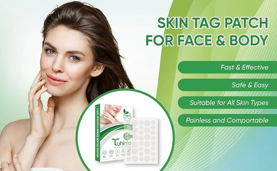 Pimple Patch Device Effective Patch for All Skin Types Herbal Condensed Patch for Small Large Pimples Wart - 72 Patches Wart & Blackhead - 72 Patches - product information 1