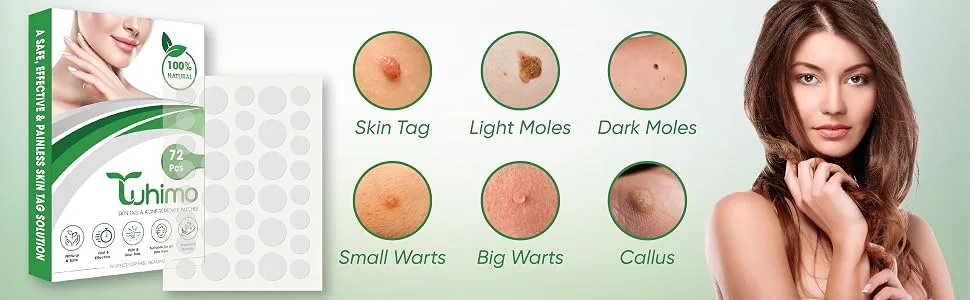 Pimple Patch Device Effective Patch for All Skin Types Herbal Condensed Patch for Small Large Pimples Wart - 72 Patches Wart & Blackhead - 72 Patches - product information 2