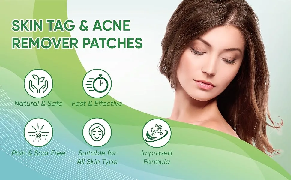 Pimple Patch Device Effective Patch for All Skin Types Herbal Condensed Patch for Small Large Pimples Wart - 72 Patches Wart & Blackhead - 72 Patches - product information 3