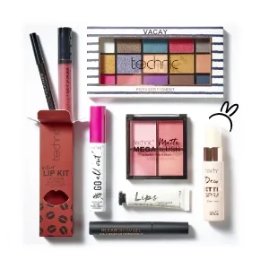 Technic 8Pc Full Face Make Up Gift Set - 8 Full Size Products for Eyes Face & Lips - Value Set Perfect for Make Up Lovers - Vegan and Cruelty Free - product information 6