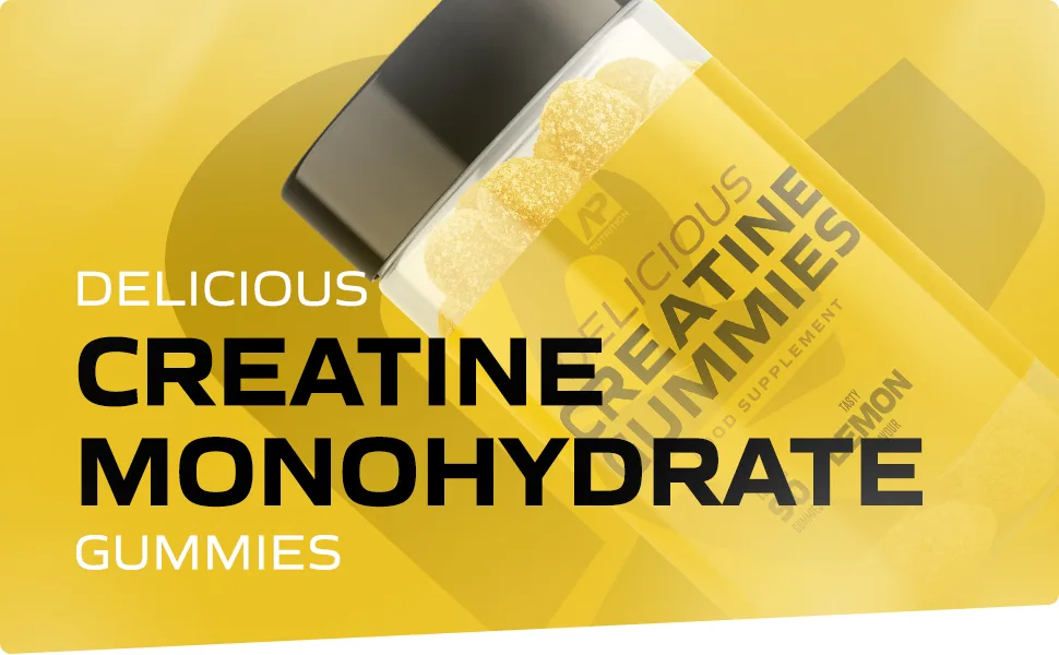 Delicious Creatine Gummies - 3 300mg+ Creatine Monohydrate per Serving - Lemon Flavour - Creatine Gummies for Men and Women (90 Gummies) - creatine gummies