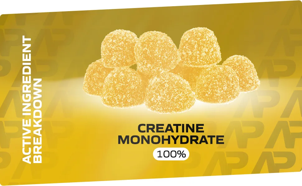 Delicious Creatine Gummies - 3 300mg+ Creatine Monohydrate per Serving - Lemon Flavour - Creatine Gummies for Men and Women (90 Gummies) - creatine gummies for men