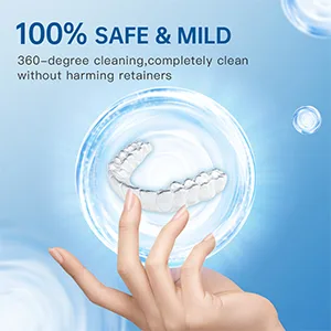 Y-Kelin Retainer Cleaner Retainer Cleansing Tablets Denture Cleaning Tablet Retainer Dentures Mouth Guard Cleaner 12 Tablets 12 tabs - No-harm to retainers