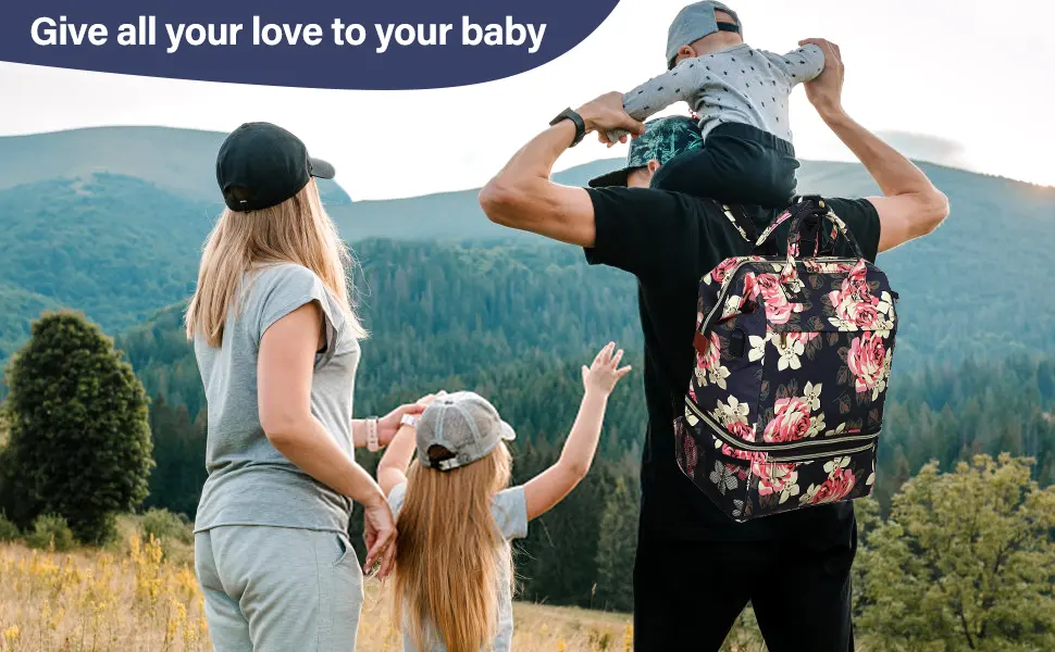 Luckits Nappy Bag 2 Layer Changing Bag Waterproof Diaper Bag with Insulated Pockets and Pacifier Holder Nappy Changing Bags Multi-Function Baby Bag with USB Port Stroller Strap for Mom & Dad - baby sleeping bag baby sleeping bag