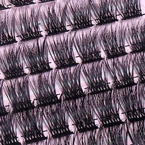 Jsdoin Cluster Lashes 84 Pcs Wide Stem C/D Curl 8-16mm Length DIY Eyelash Extension False Lashes Individual Natural&Mega Styles Soft for Personal Makeup Use at Home - 300*300