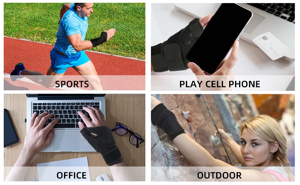 ACWOO Thumb Wrist Support Brace Compression Reversible Thumb & Wrist Stabilizer Splint for Trigger Finger Pain Relief Arthritis Tendonitis Sprained Carpal Tunnel Fits Right and Left Hand - product information 5
