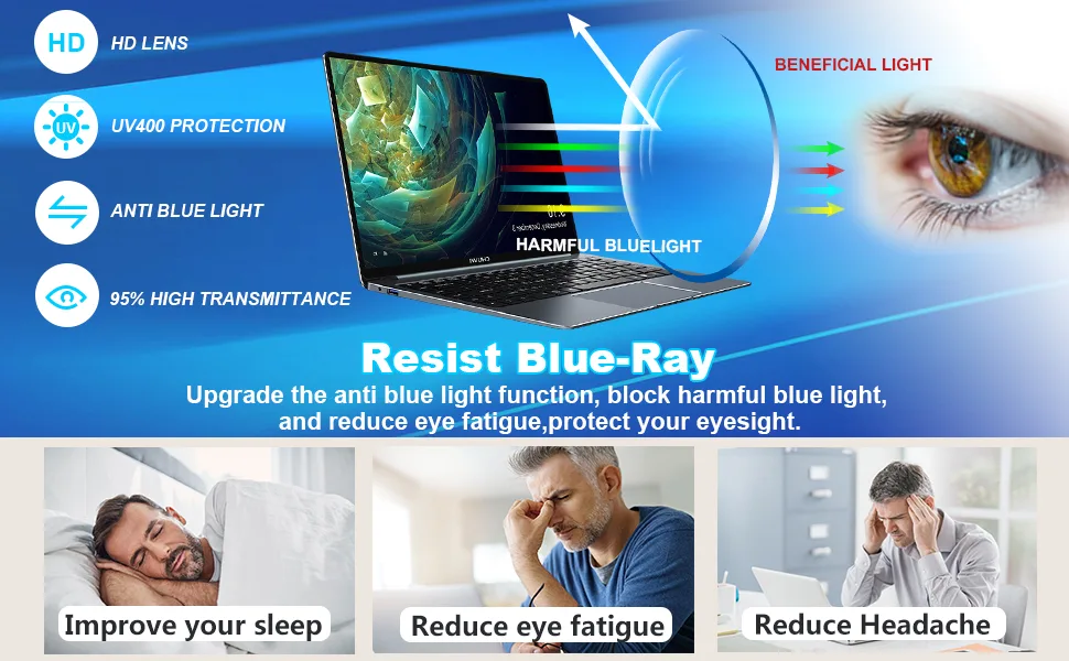 Xnourney Blue Light Blocking Glasses Lightweight Metal Half Frame Computer Reading/Gaming/TV/Phones Glasses Filter UV Ray/Computer Glare with Spring Hinge Eyeglasses(2PCS Black) - Our upgraded reading glasses have thinner metal frame, which makes them more lightweight fashionable