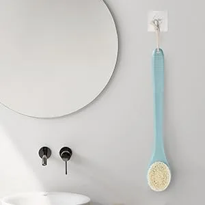 Body Back Scrubbers for Use in Shower Back Bath Shower Brush with Long Handle Exfoliating Body Brushes for Shower Scrub Light Blue - Body Brush for Shower A+2
