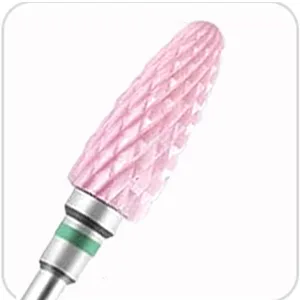 YHTSPORT Nail Drill Bits 11 Pcs Tungsten Carbide/Ceramic nail drill bits 3/32" Cuticle Drill Bit for Acrylic Gel and Cuticle Removal Electric Nail Files Accessories - Torch Shape Fine Grain Drill